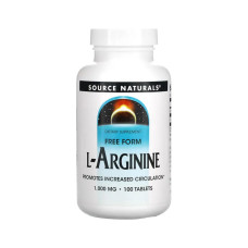  Аргінін Source Naturals L-Arginine 1000 mg - 100 табл
