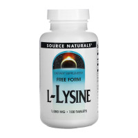 Лізин Source Naturals L-Lysine 1000 mg - 100 табл