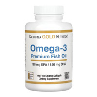 Жирні кислоти California Gold Nutrition - Omega 3 - 100 капс