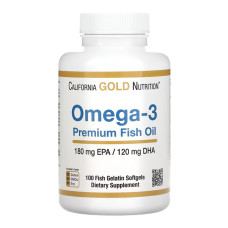 Жирні кислоти California Gold Nutrition - Omega 3 - 100 капс
