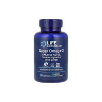 Жирні кислоти Life Extension Super Omega-3 EPA/DHA Fish oil, Sesame Lignans&Olive Extract - 60 капс