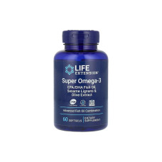 Жирні кислоти Life Extension Super Omega-3 EPA/DHA Fish oil, Sesame Lignans&Olive Extract - 60 капс