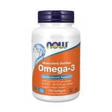 Жирні кислоти NOW Omega 3 - 100 softgels