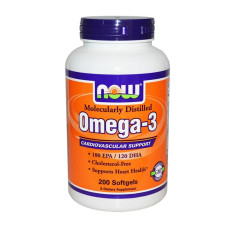 Жирні кислоти NOW Omega 3 - 200 softgels