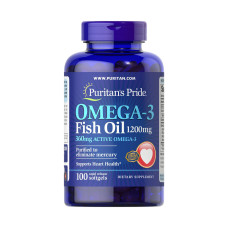  Жирні кислоти Puritan's Pride Omega-3 Fish Oil 1200 mg - 100 капс