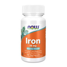 Залізо NOW Foods Iron 18 mg - 120 капс