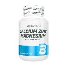 Вітаміни та мінерали BioTech - Calcium Zinc Magnesium - 100 табл