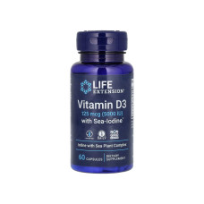 Вітаміни Life Extension D3 5000 + Sea-Iodine - 60 капс