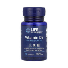 Вітаміни Life Extension Vitamin D3 175 mcg (7000 IU) - 60 капс