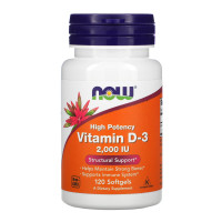 Вітаміни NOW Vitamin D3 2000 - 120 капс