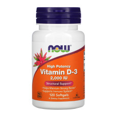 Вітаміни NOW Vitamin D3 2000 - 120 капс