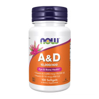 Вітаміни NOW Foods A&D 10000/400 - 100 капс