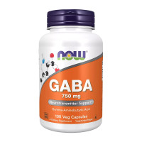 Амінокислота NOW Foods Gaba 750 mg - 100 капс