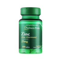  Цинк глюконат Puritan's Pride Zinc Gluconate 25 mg - 100 табл