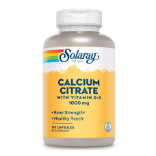 Кальцій Solaray Calcium Citrate with Vitamin D-3 1000 mg - 90 капс