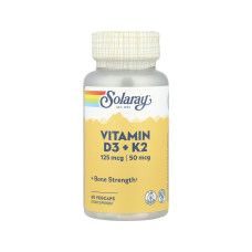 Вітаміни Solaray Vitamin D3 + K2 - 60 капс