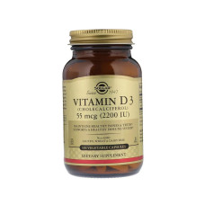 Вітаміни Solgar Vitamin D3 55 mcg (2200 IU) - 100 капс